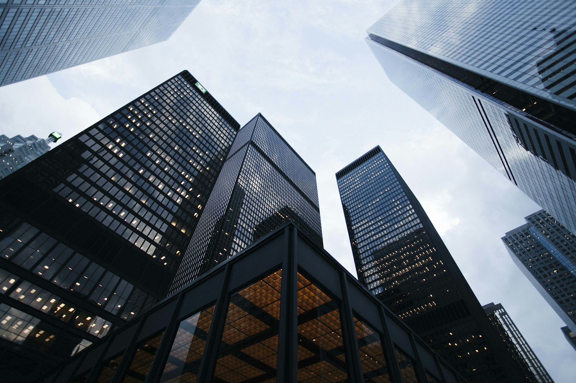 Contemporary office buildings